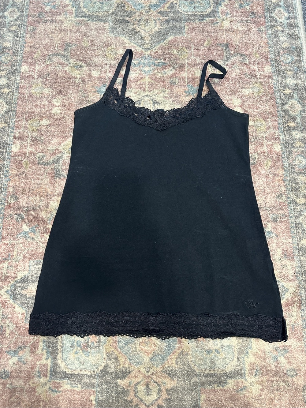 Tommy Hilfiger Black Lace-Trim Camisole